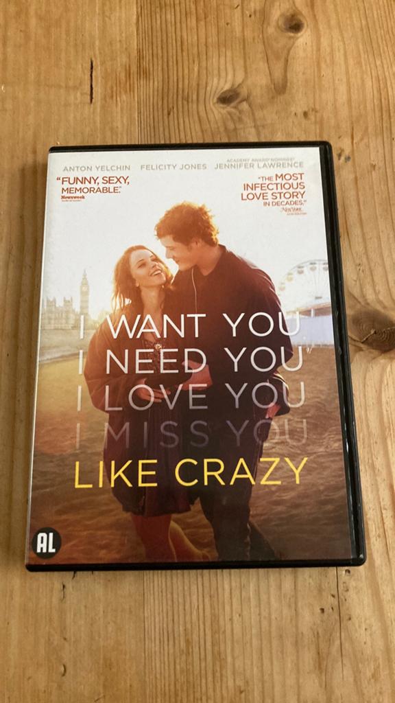 Like crazy - drake doremus, Alle leeftijden, Ophalen of Verzenden, Zo goed als nieuw