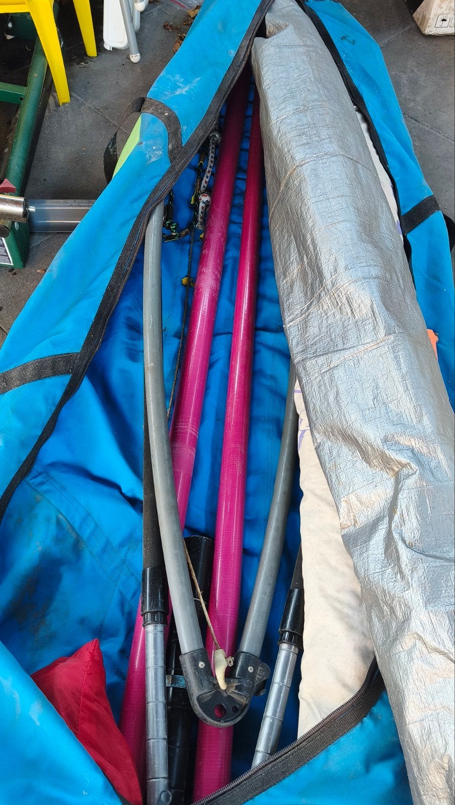 Foto 6 van Gebruikte surfplank met 2 zeilen - Complete set