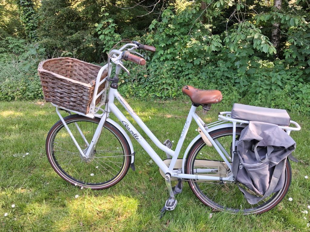 Gazelle Miss Grace Damesfiets met Mand en Bagagedrager, Ophalen, Gebruikt, Versnellingen, 56 cm of meer