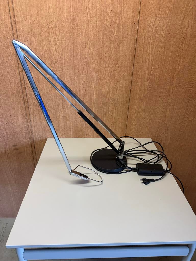 BELUX  bureaulamp - Chroom en zwart - Verstelbaar, Gebruikt, Belux, Belux, Ophalen of Verzenden