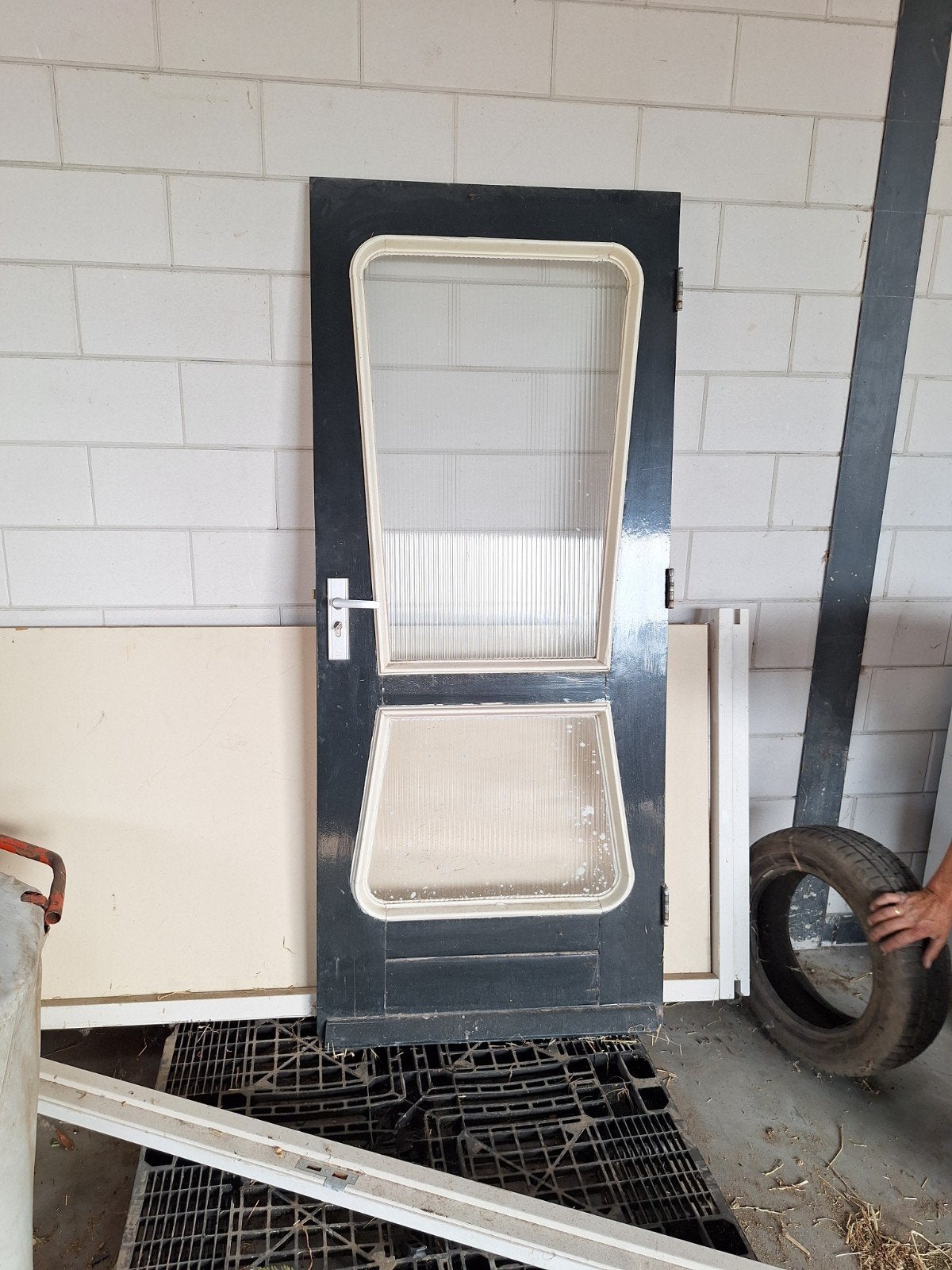 achterdeur / voordeur / loopdeur, Ophalen, Gebruikt, Buitendeur, 200 tot 215 cm
