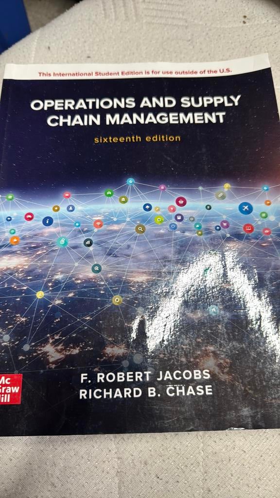 Operations and supply chain management, Boeken, Ophalen of Verzenden, Beta, Zo goed als nieuw, HBO