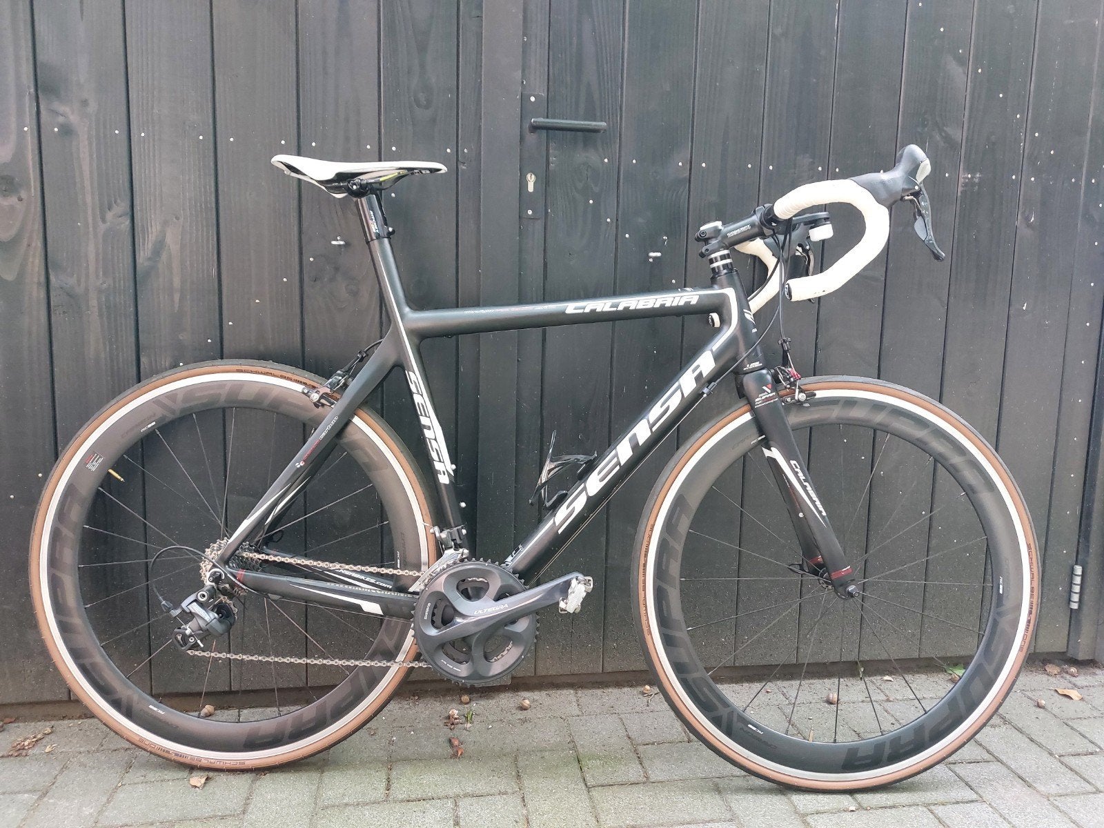 Sensa Calabria racefiets, Ultegra, Carbon wielen, 55cm, Fietsen en Brommers, Fietsen | Racefietsen, 28 inch, Carbon, Zo goed als nieuw