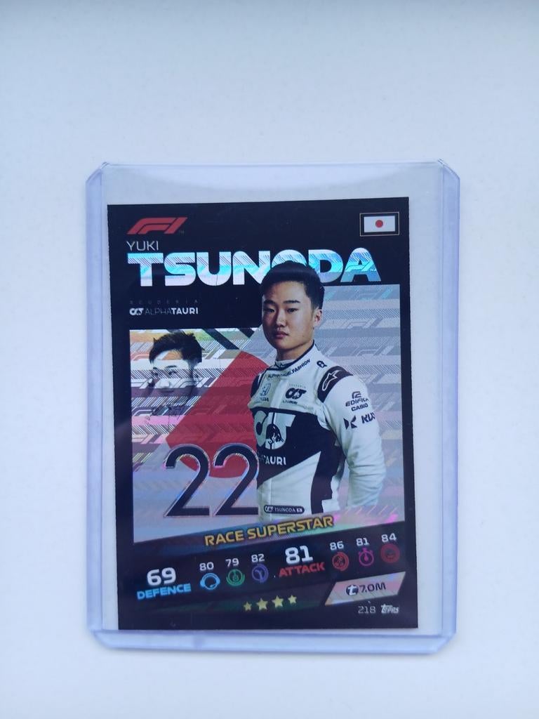 Yuki Tsunoda Race Superstar Topps Turbo Attax 2021 F1, Hobby en Vrije tijd, Verzamelkaartspellen | Overige, Ophalen of Verzenden
