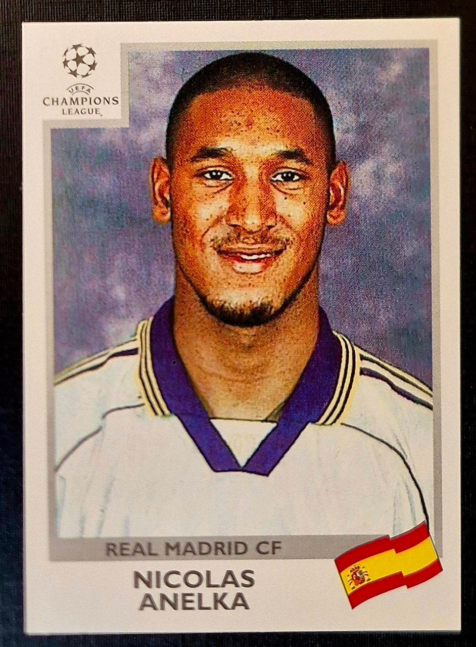Panini Champions League Nicolas Anelka - Real Madrid, 00/01, Ophalen of Verzenden, Zo goed als nieuw, Sticker