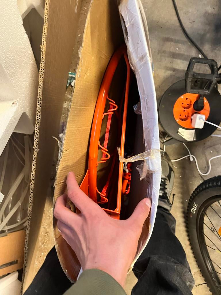 Nieuw Basketbalnet Oranje - Muurbevestiging, Ophalen of Verzenden