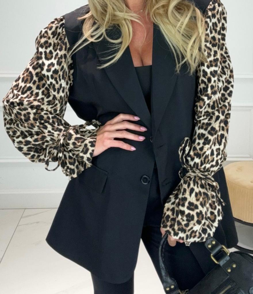 Blazer tijgerprint maat M, Maat 38/40 (M), Bruin, Verzenden, Nieuw
