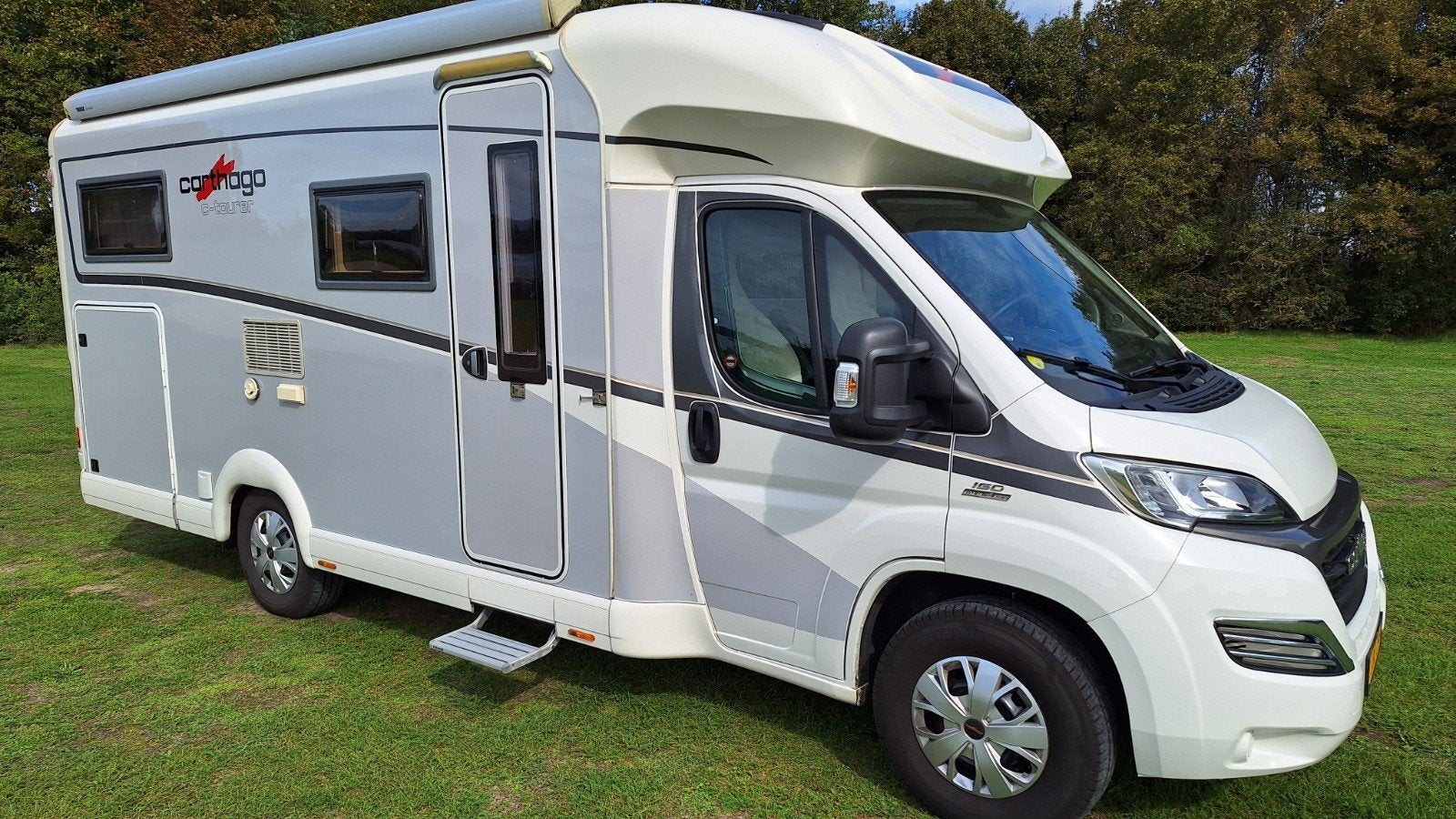 Carthago C-Tourer 143 met lengtebedden, Caravans en Kamperen, Luifel, Ringverwarming, Fiat, Particulier