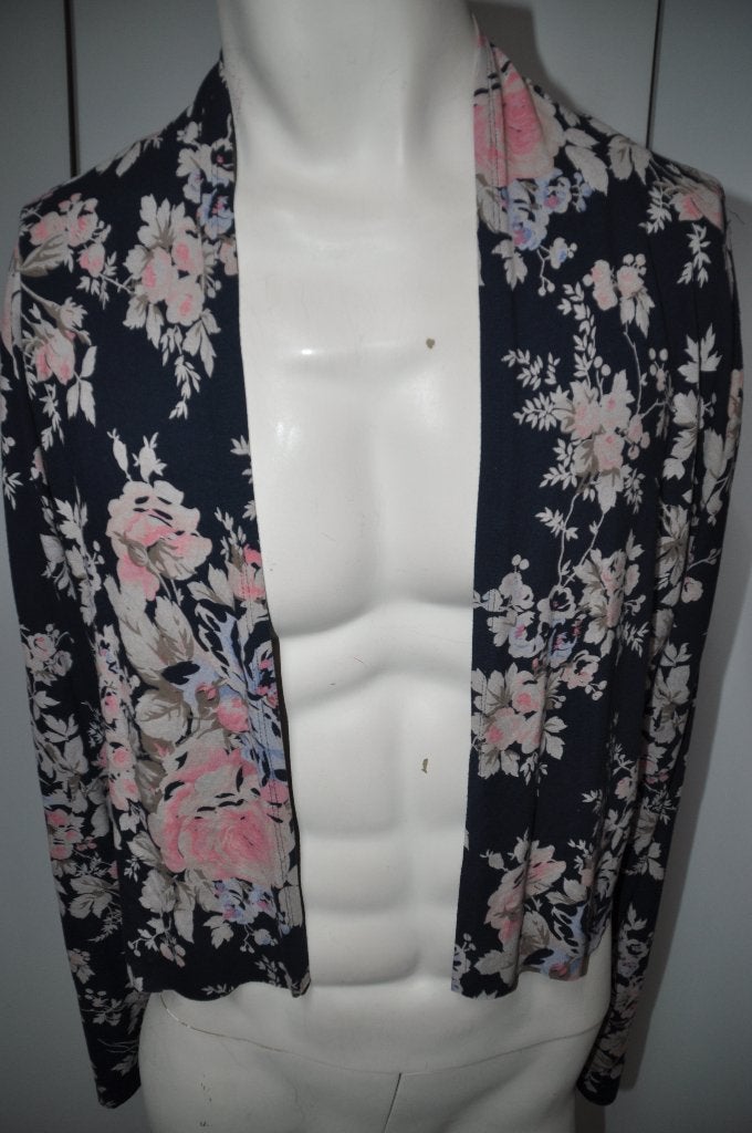 JKL65 Vest Blauw roze grijs question ? XXL, Ophalen of Verzenden, Zo goed als nieuw, Overige kleuren, Trui of Vest