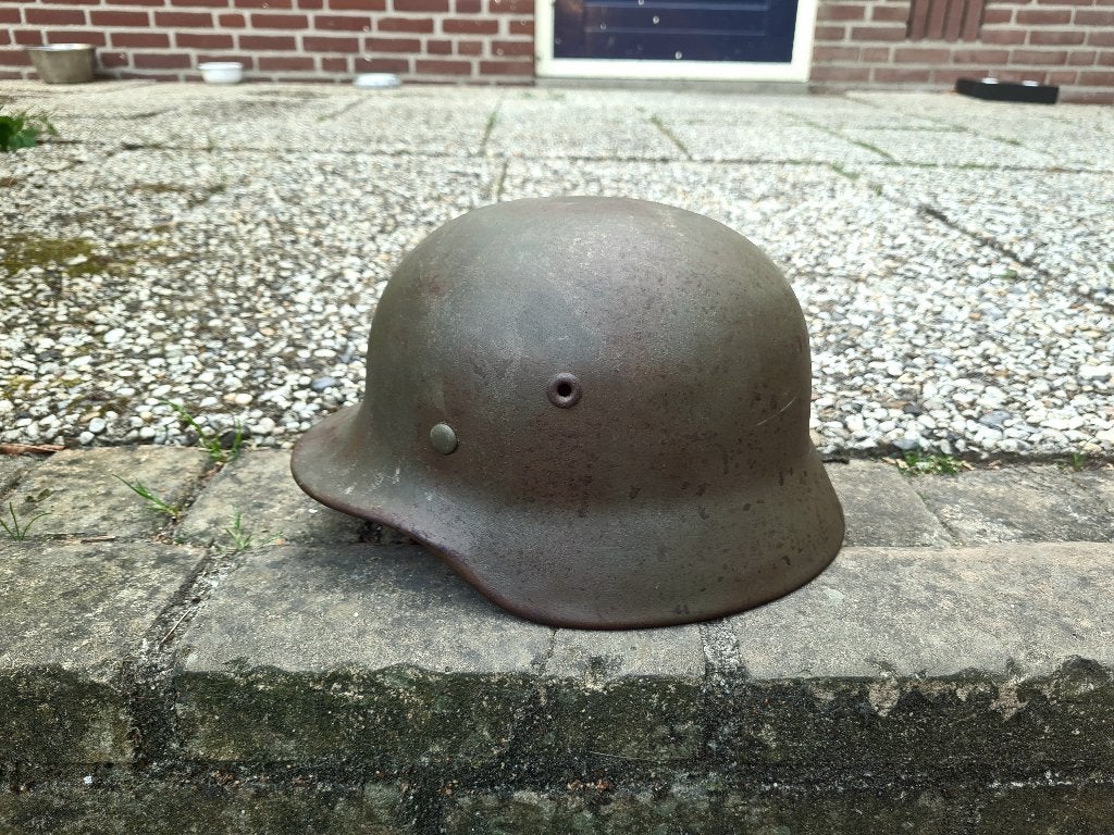 Duitse helm m40 ww2 wo2, Verzamelen, Ophalen of Verzenden, Duitsland, Helm of Baret