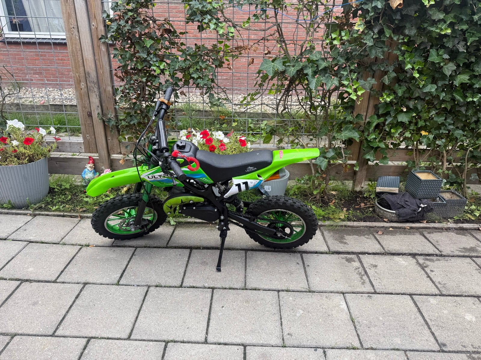 Pitbike 49cc - Groen -, Ophalen, 49 cc, Schijfrem, Pitbike