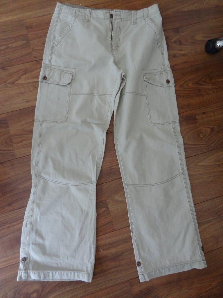 Pilot katoenen broek, Maat 52/54 (L), Pilot, Beige, Ophalen of Verzenden