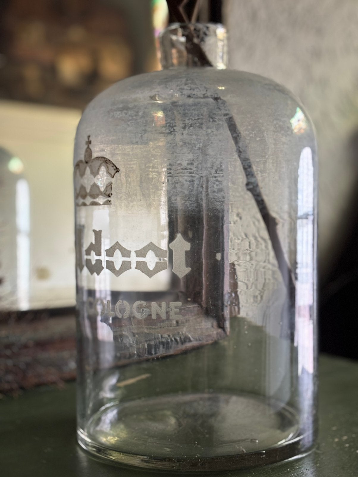 Oude fles parfum eau de cologne boldoot, Ophalen of Verzenden