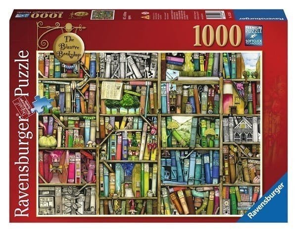 Puzzel The Bizarre Bookshop, Ravensburger, Ophalen of Verzenden, 500 t/m 1500 stukjes, Zo goed als nieuw, Legpuzzel