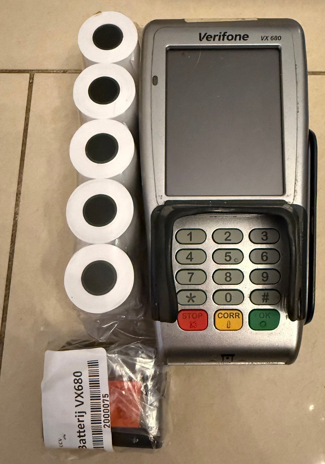 Pinapparaat verifone vx 680, Ophalen, Gebruikt