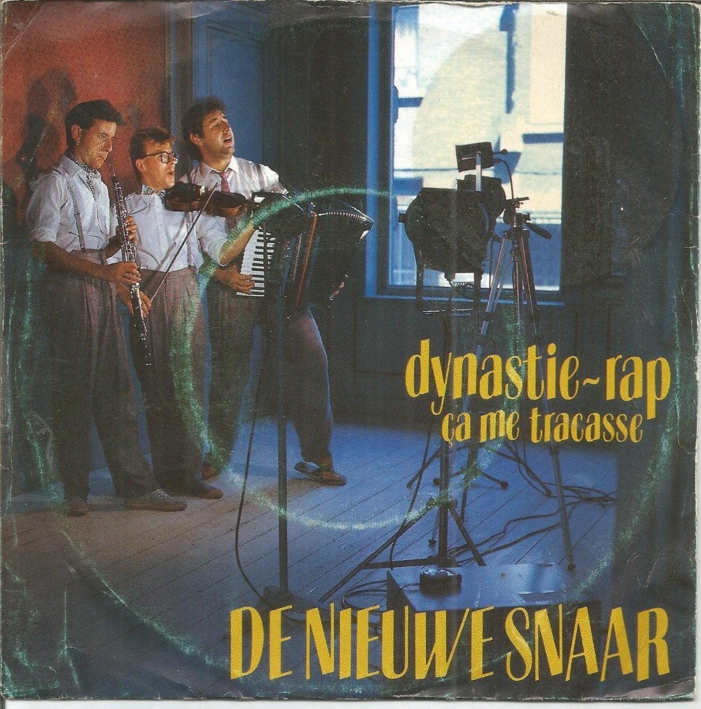 VERKOCHT De Nieuwe Snaar – Dynastie-Rap (1986), Fotohoes, 7 inch, Ophalen of Verzenden, Zo goed als nieuw
