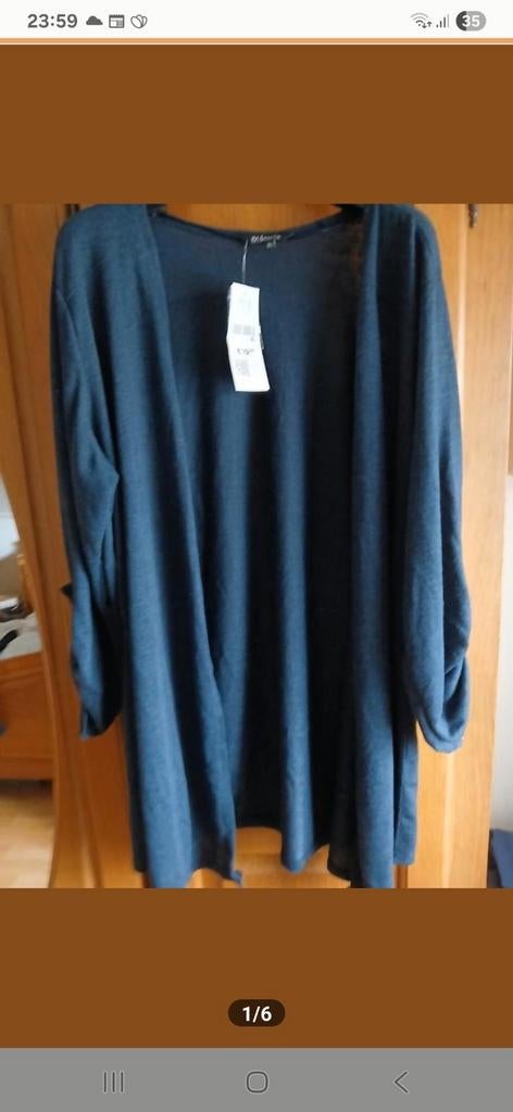 Een nieuw blauw vest in maat XL van MS Mode., Ophalen, Blauw, Maat 46/48 (XL) of groter, Nieuw