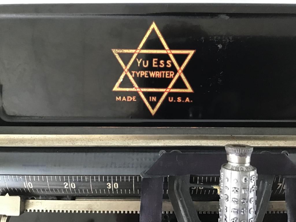 YU-ESS typewriter joods typemachine, Ophalen of Verzenden