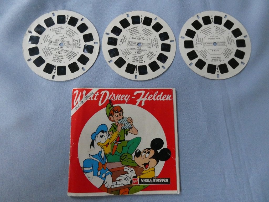 Walt Disney - Helden - Vintage View-Master Stereofoto's, Verzenden, Gebruikt