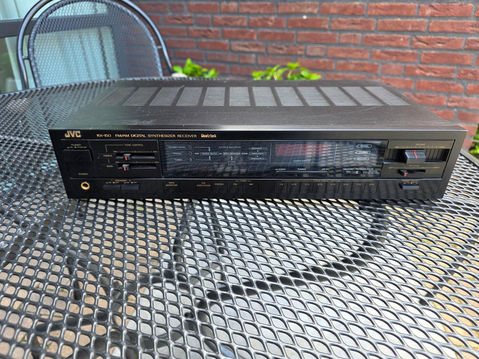 JVC RX-150 FM/AM Receiver - Vintage Stereo Versterker, Audio, Tv en Foto, Versterkers en Receivers, Gebruikt, JVC, Ophalen of Verzenden