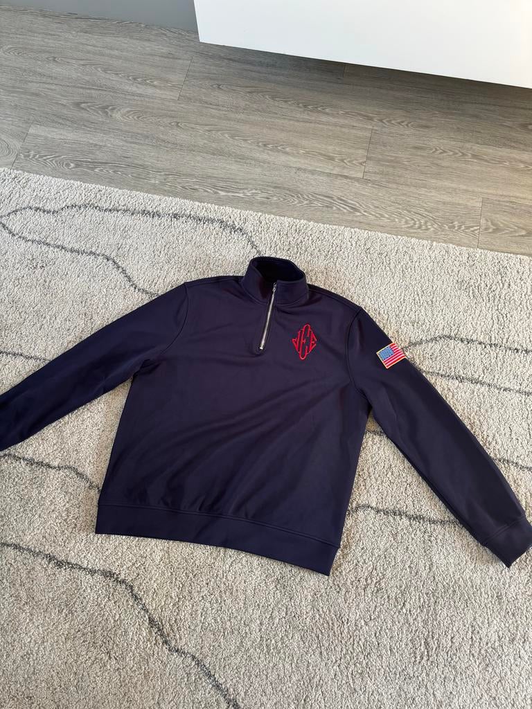 Jeffrey Epstein Quarter Zip Maat L, Ophalen of Verzenden, Gedragen, Maat 52/54 (L), Blauw