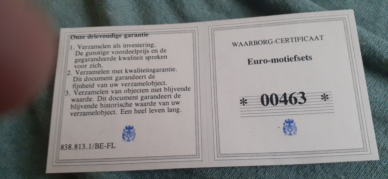 Zie zie ik ben met certificaat, Ophalen