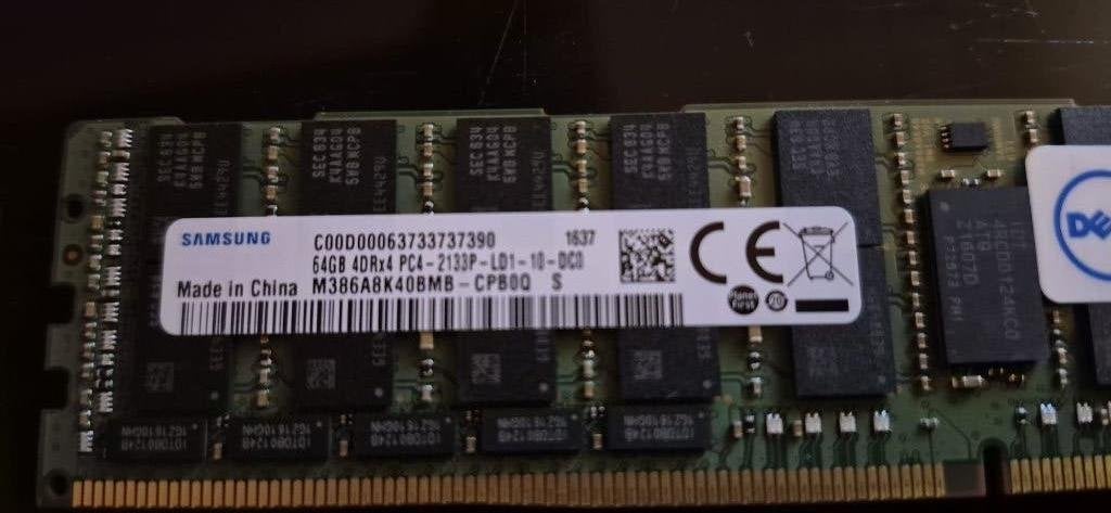 4x64GB (256GB) LRDIMM 2133P DDR4 ECC, Computers en Software, Gebruikt, Server, DDR4, Ophalen of Verzenden