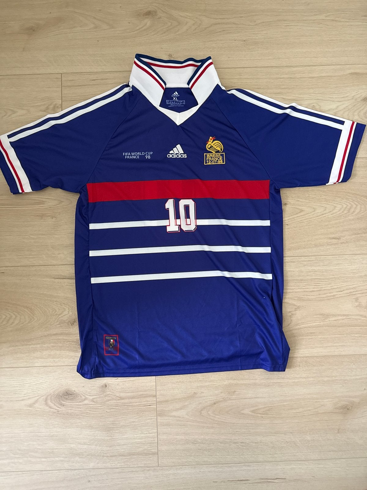 Frankrijk 1998 Zidane Voetbalshirt, Maat XL, Ophalen of Verzenden, Gebruikt, Shirt