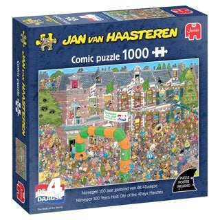 Jan van Haasteren: Nijmeegse Vierdaagse 100 jaar! 1000 stukj, Ophalen of Verzenden, 500 t/m 1500 stukjes, Nieuw, Legpuzzel