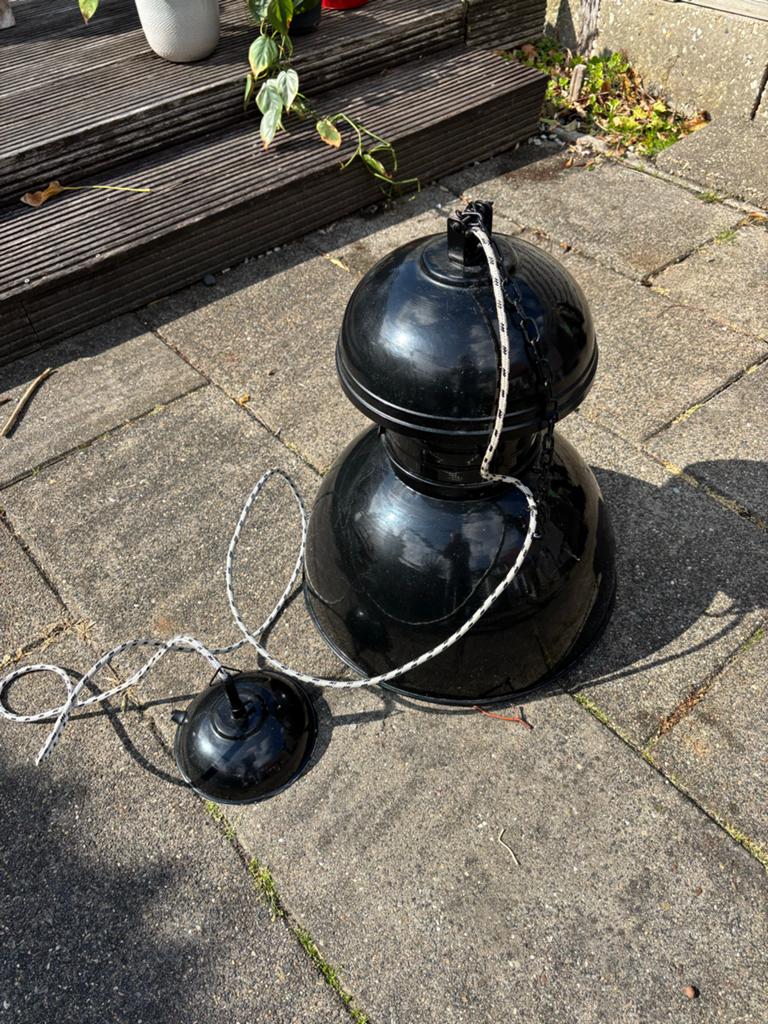 HK living industriële lamp., Ophalen of Verzenden, Gebruikt, Metaal, 50 tot 75 cm