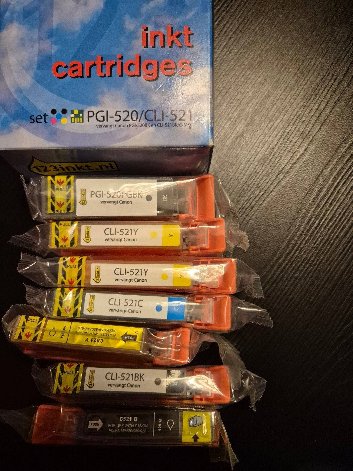 inkt cartridges canon PGI-520/CLI-521, Ophalen of Verzenden, Nieuw, Cartridge, Canon