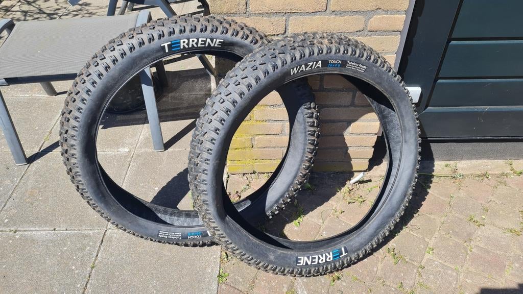 Fatbike banden 26 inch mtb mountainbike, Fietsen en Brommers, Band, Zo goed als nieuw, Rubber, Fatbike