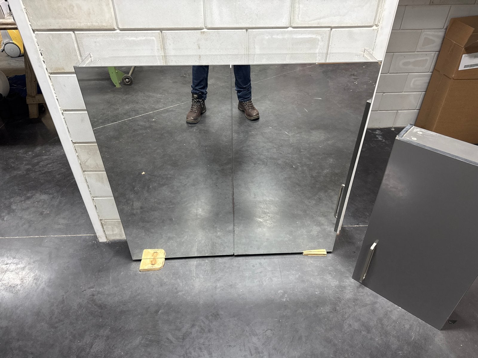 IKEA Spiegelkast en klein badkamerkastje, Ophalen, 50 tot 100 cm, Minder dan 25 cm, Minder dan 100 cm