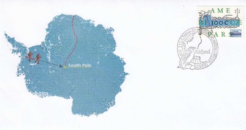 Nederland-Envelop- Antarctica -46- Expeditie 1998/99- P, Postzegels en Munten, Verzenden, Na 1940, Gestempeld