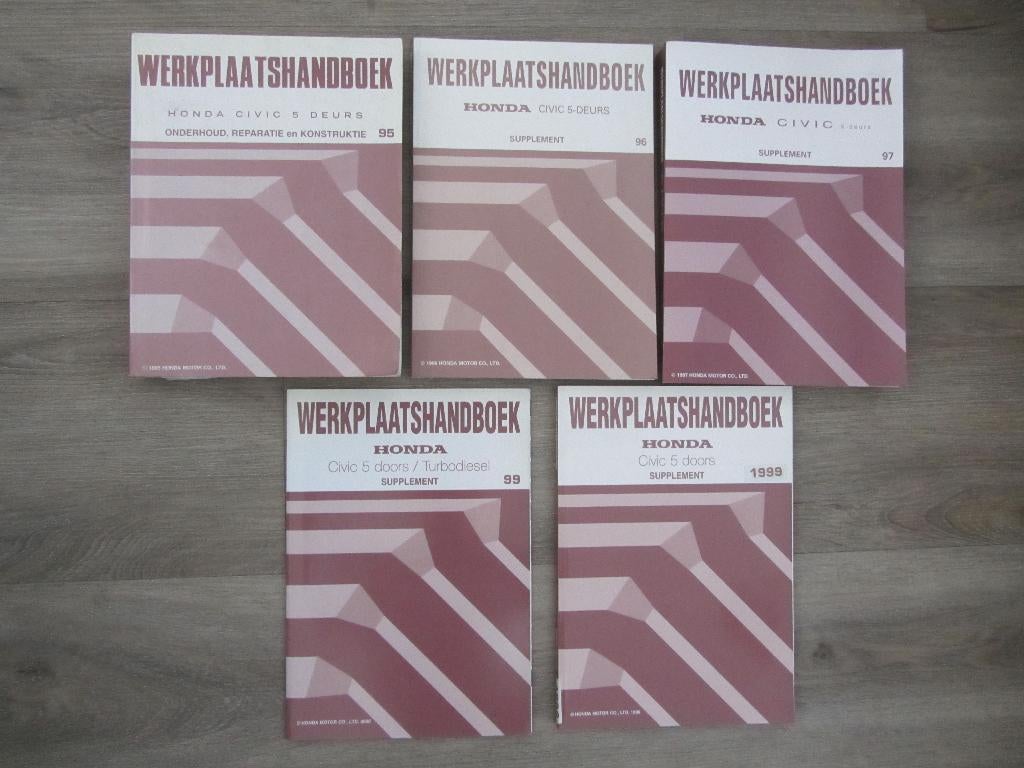 Honda Civic 5 Deurs Werkplaatshandboeken, Boeken, Auto's | Folders en Tijdschriften, Zo goed als nieuw, Honda, Ophalen of Verzenden