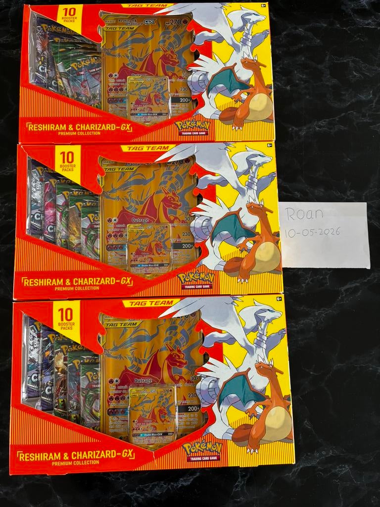 Tag Team Reshiram & Charizard GX Premium Collection, Ophalen of Verzenden, Nieuw, Boosterbox, Foil