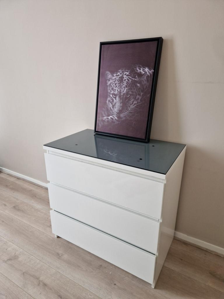 Lade kast van 80 bij 48 te koop, Huis en Inrichting, Ophalen, 50 tot 100 cm, 3 of 4 laden, Minder dan 100 cm