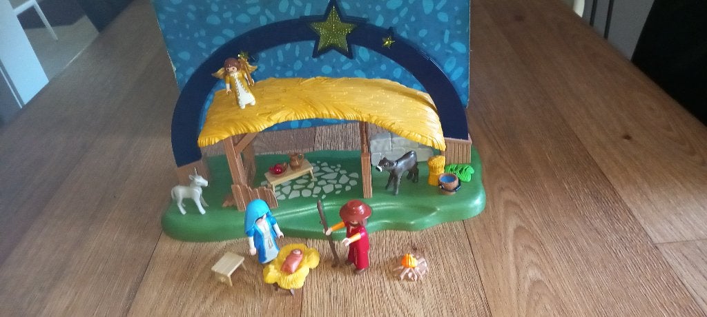 Playmobil kerststal met heldere ster nr. 9494., Ophalen of Verzenden, Zo goed als nieuw