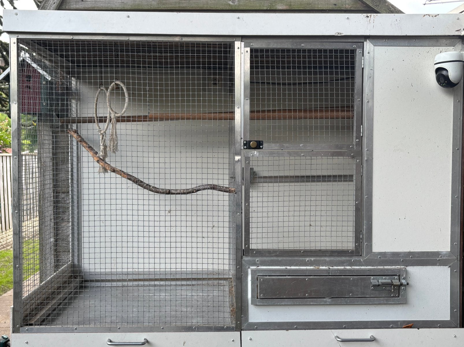 Voliere te koop, Ophalen, Zo goed als nieuw, Aluminium, Volière
