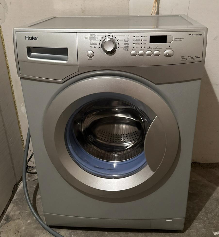 Zgan Wasmachine Haier HW70-1479SN-DF 7KG 1400rpm, Ophalen, Zo goed als nieuw, 85 tot 90 cm, 1200 tot 1600 toeren