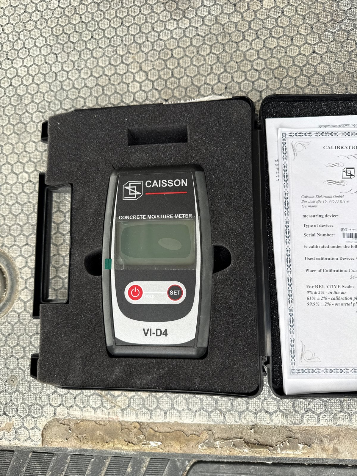 Caisson VI-D4 Beton Vochtmeter, Doe-het-zelf en Verbouw, Meetapparatuur, Ophalen, Zo goed als nieuw, Vocht of Vloeistof