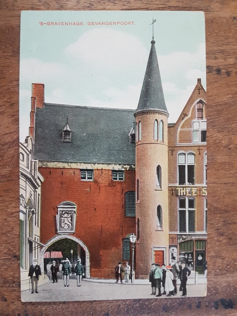 Ansichtkaart 's Gravenhage Gevangenpoort, Ophalen of Verzenden, Voor 1920, Ongelopen, Zuid-Holland