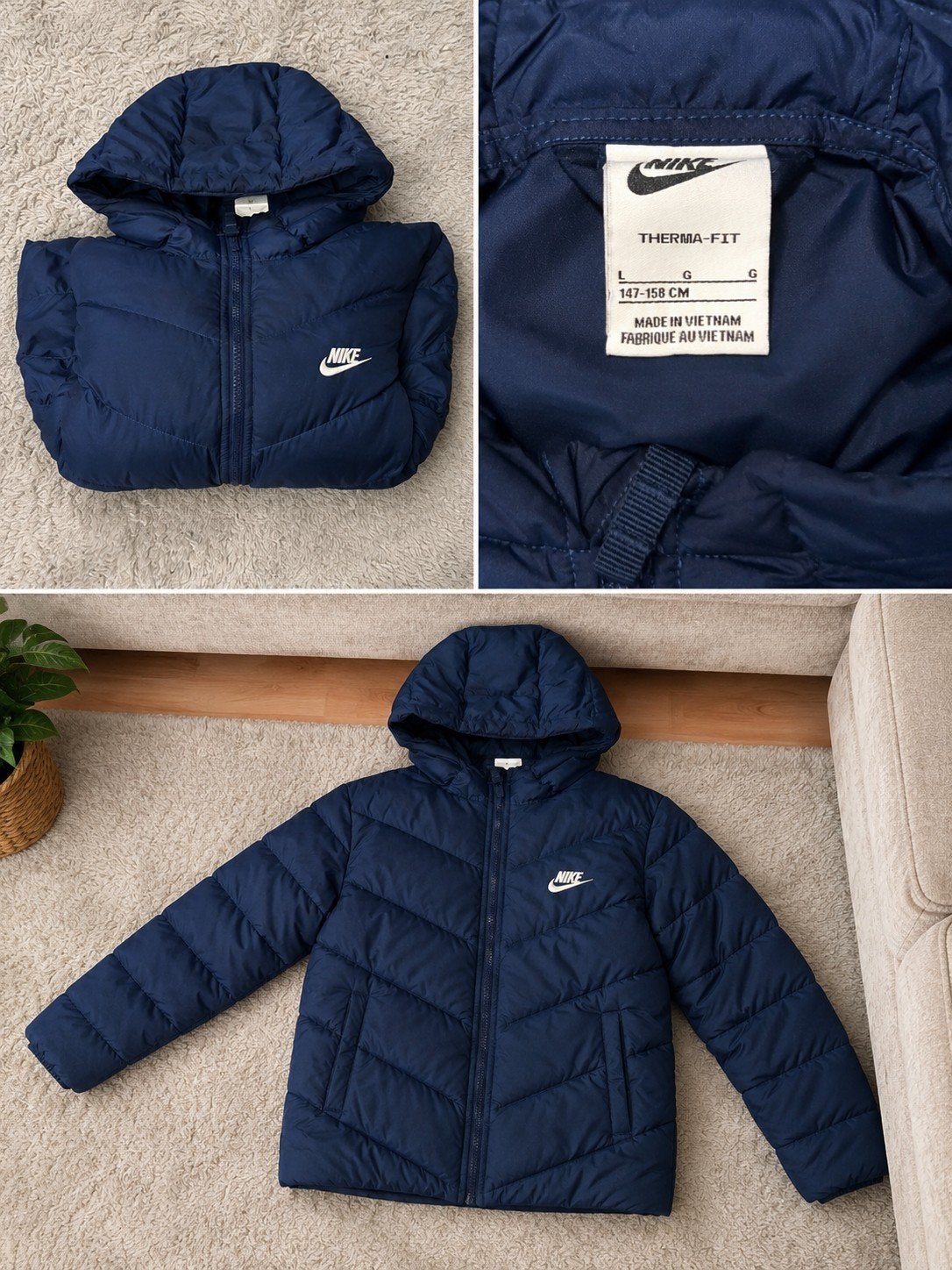 Nike Therma-Fit gewatteerde jas - Maat L (147-158 CM), Ophalen of Verzenden, Zo goed als nieuw