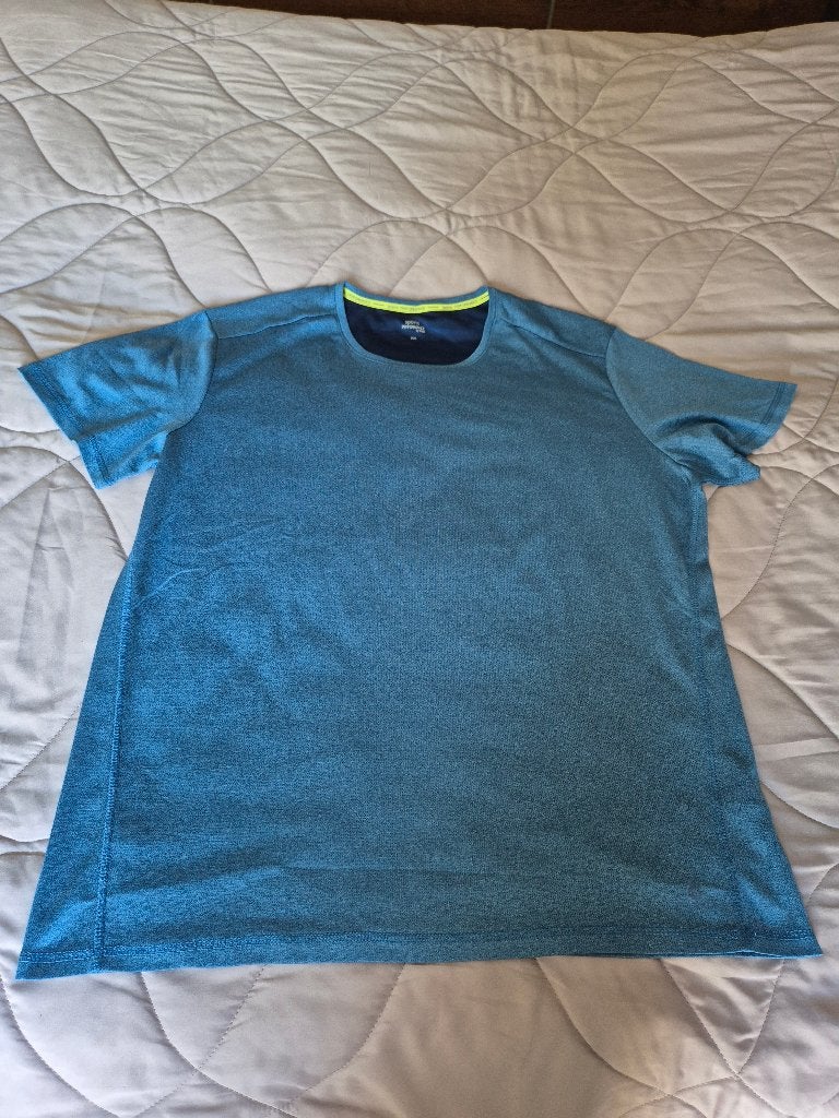 blauw sportshirt van Tchibo maat XXL zgan, Tchibo, Blauw, Overige maten, Ophalen of Verzenden