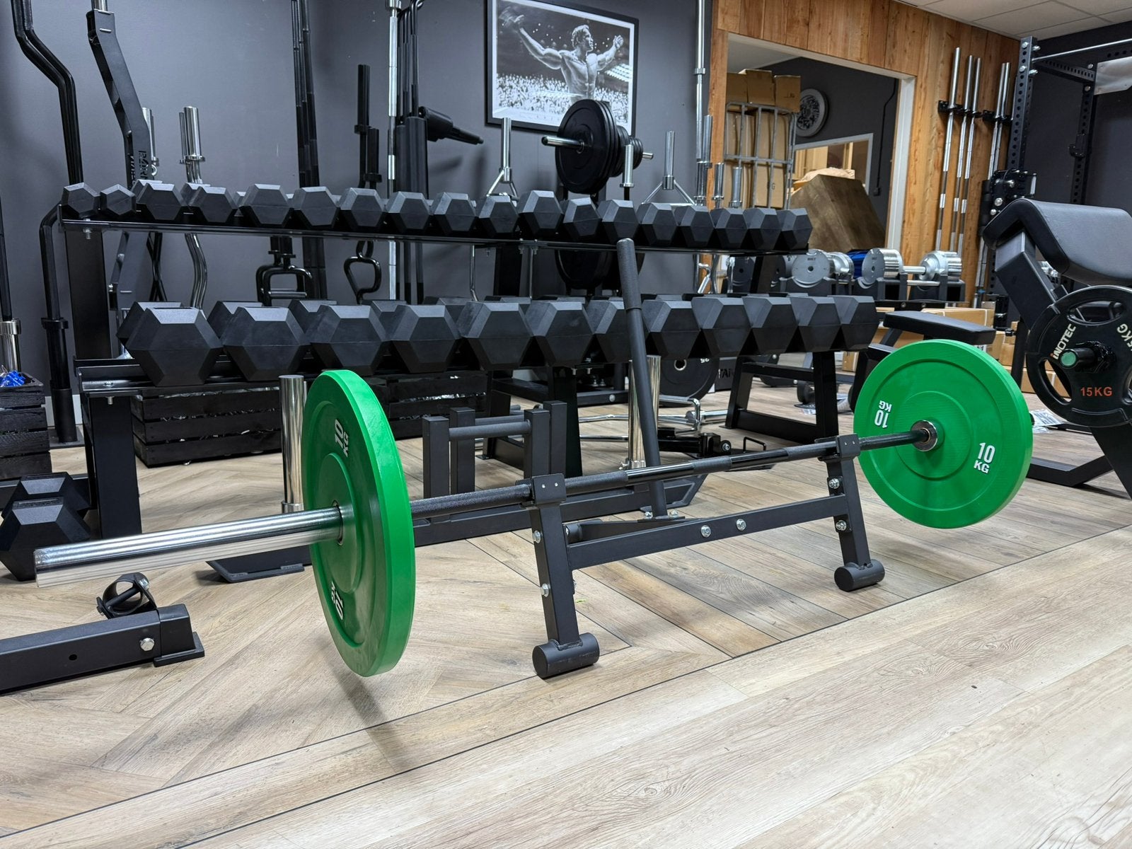 Barbell Jack Stand/Deadlift Bar Jack, makkelijk plates laden, Sport en Fitness, Nieuw, Ophalen of Verzenden, ., Info@fitnesstradingtothemax.nl