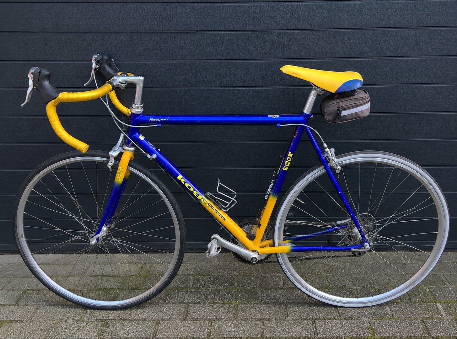 Wielrenfiets Koga Miyata racefiets - Blauw/Geel, Ophalen, 28 inch, Gebruikt, Koga Miyata
