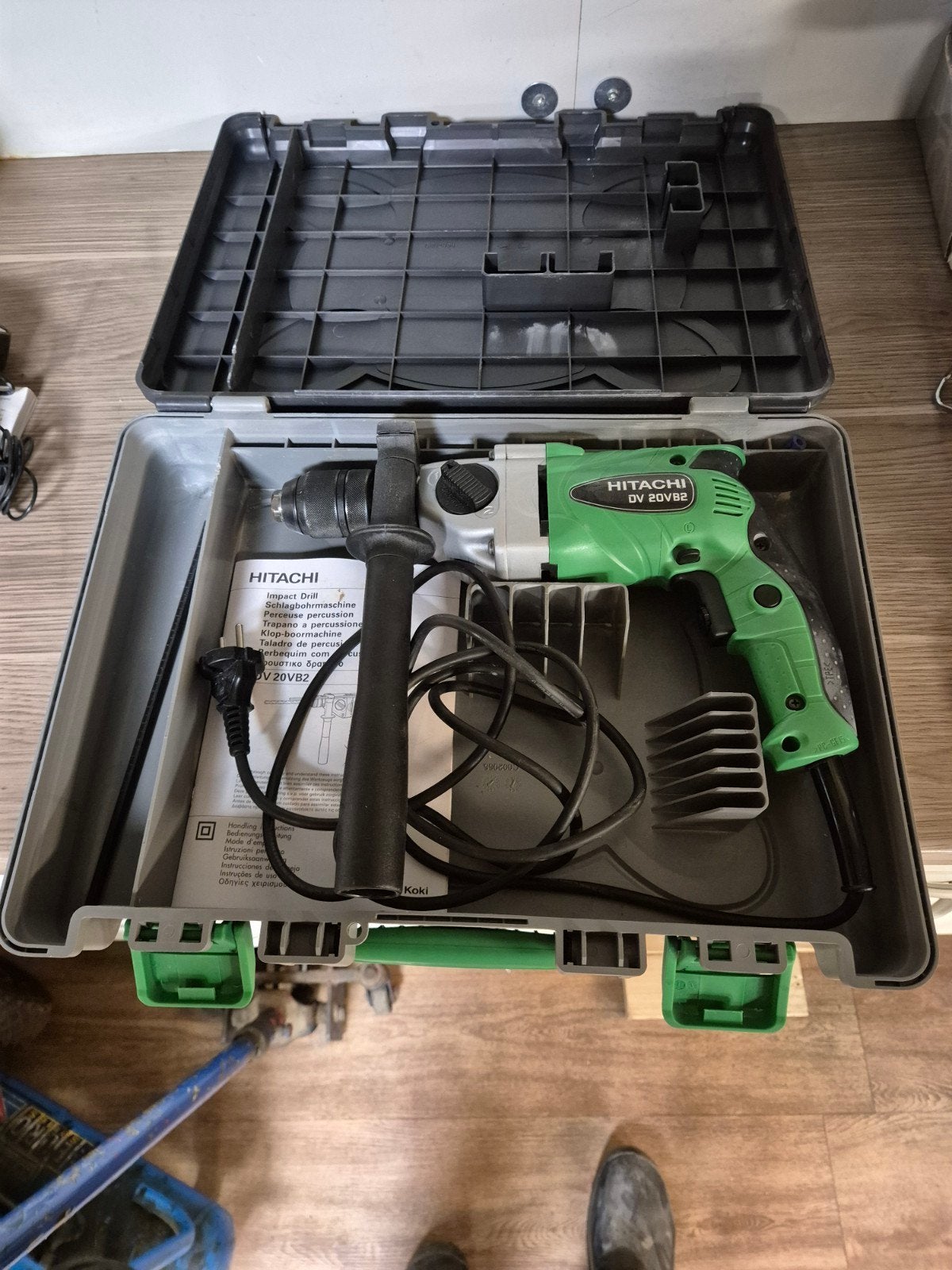 Hitachi Klopboormachine DV20VB2 - Zeer Goede Staat, Doe-het-zelf en Verbouw, Gereedschap | Boormachines, Ophalen of Verzenden