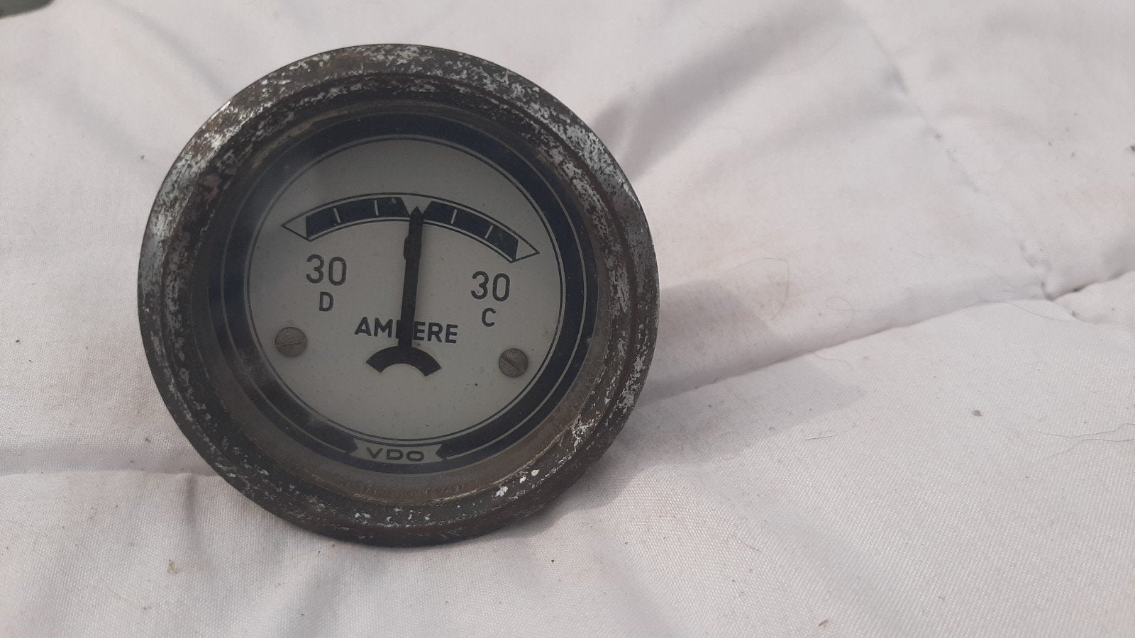 VDO Amperemeter. Behuizing 60 mm. Werking onbekend., Ophalen of Verzenden