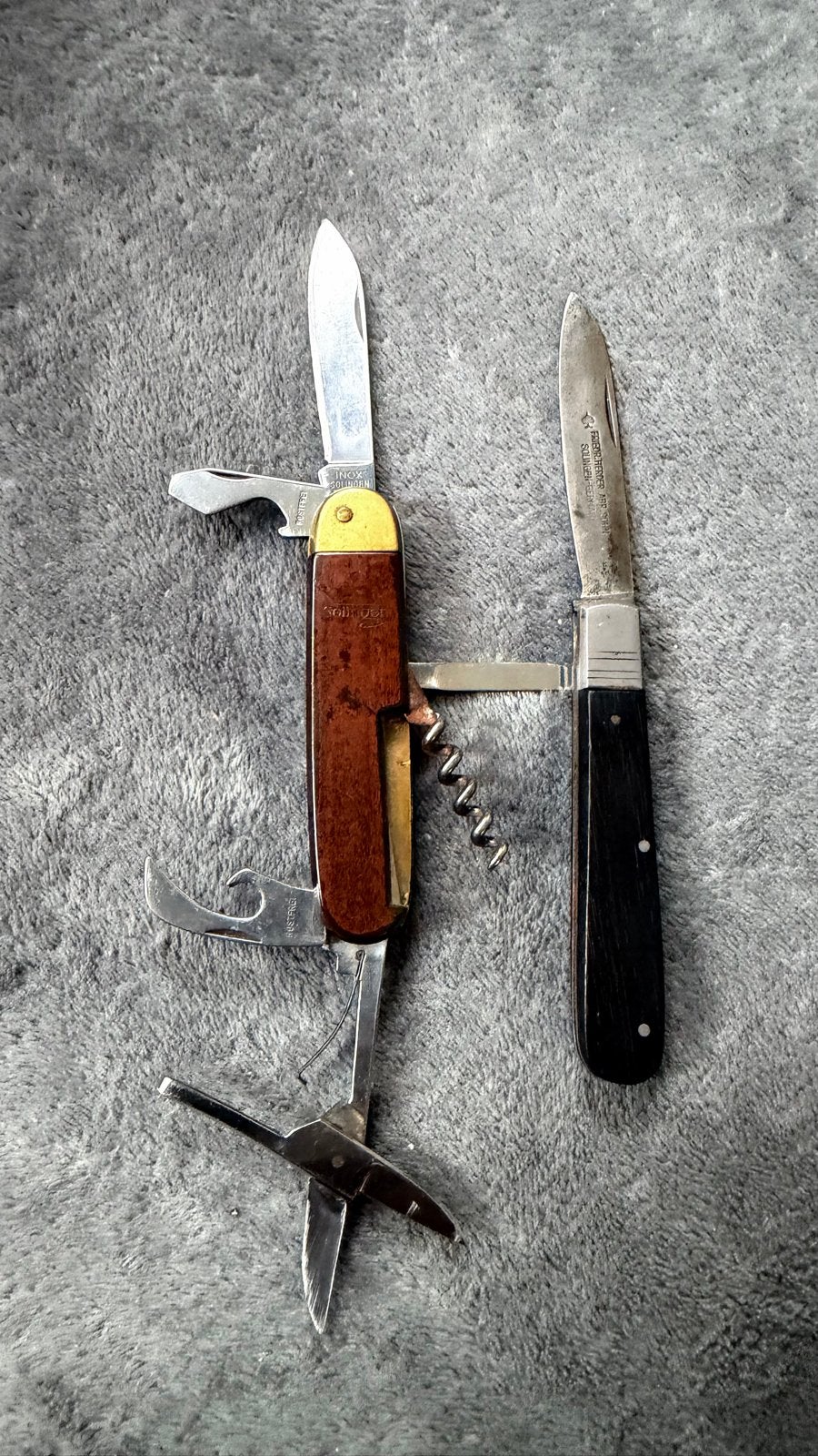 Vintage Solingen zakmessen - set van 2, Antiek en Kunst, Ophalen of Verzenden