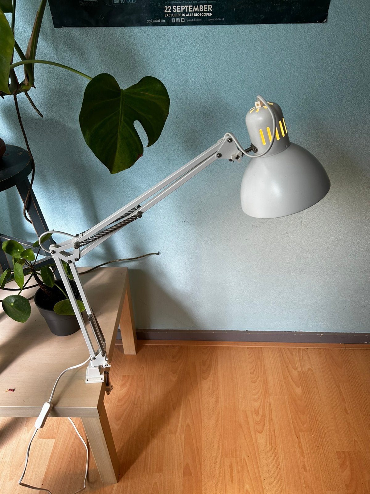 IKEA TERTIAL bureaulamp wit, Ophalen, Zo goed als nieuw, Minder dan 50 cm